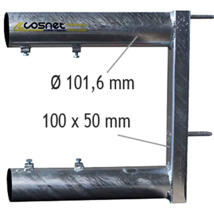 Embout arrière supplémentaire pour panneau 2 lisses diam. 88mm