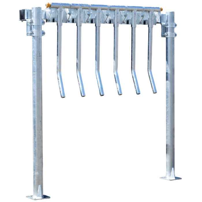 Module Finger gate P, larg 2m, avec poteaux renforcés sur platine 