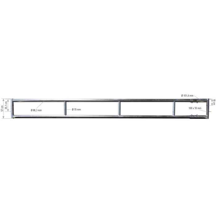 Panneau 2 lisses diam. 88mm - 6 m 