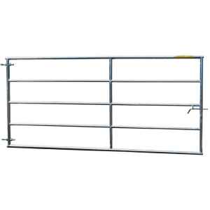 Photo de Porte de prairie fixe 5 lisses H.1,15m 3m