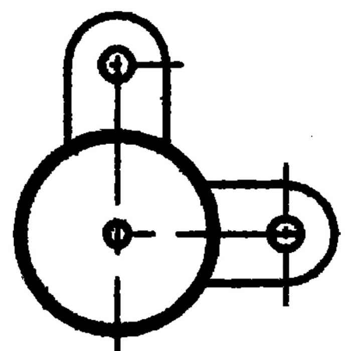 Poteau diam.102 (2 directions à 90°) H=2,13 m