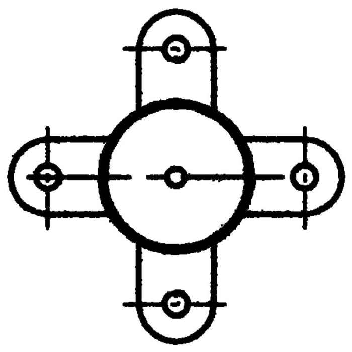 Poteau diam.102 (4 directions) H=2,13 m