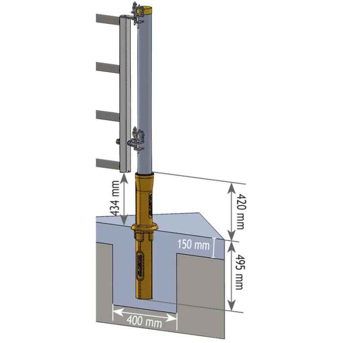 Protection PE ''ISOPROTEC'' pour poteau diam.102