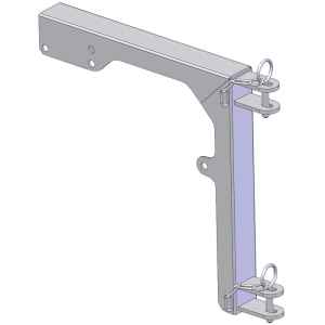 Photo de Support barrière 2L diam. 60,3mm pour bat-flancs Contiental et Atlantique