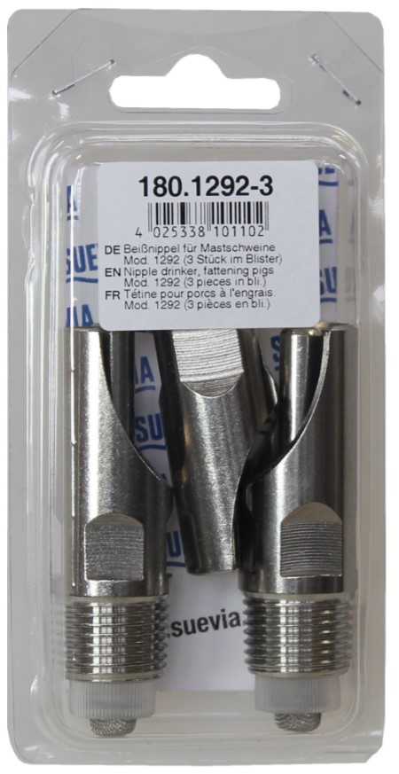 Tétine pour porcs à l'engrais. Mod. 1292 (3 pcs/blister)