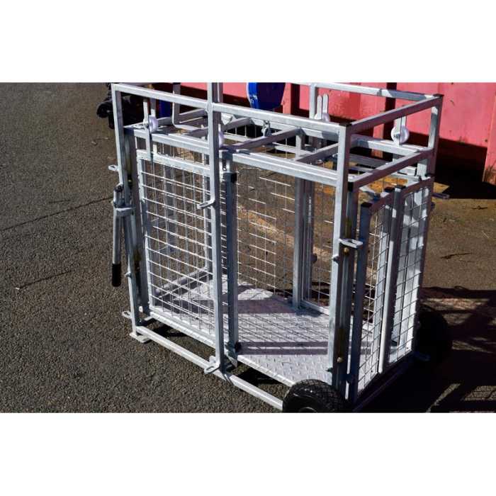 Cage de pesage roulante pour ovins SANS cadran de pesée