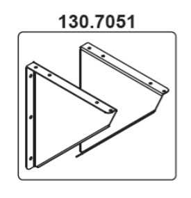 Set support fixation mur pour abreuvoir ARRONDI