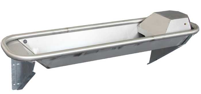 Abreuvoir ARRONDI 1,5 m en Inox, sans fixation