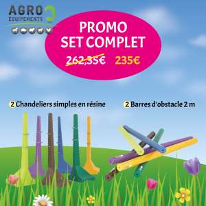 Photo de Promo set complet chandeliers, barres d'obstacles