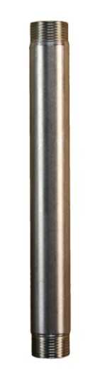 Tuyau de racc. Inox, ¾", 19 cm droit m/m