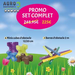 Photo de Promo set complet minis cubes et barres d'obstacles