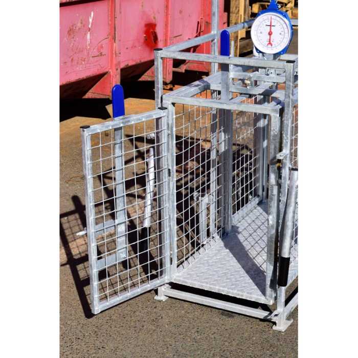 Cage de pesage roulante pour ovins SANS cadran de pesée