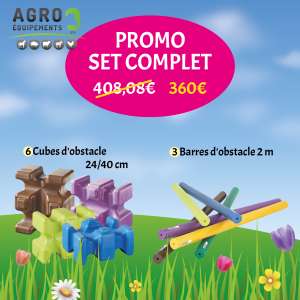 Photo de Promo set complet cubes et barres d'obstacles