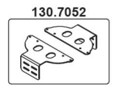 Supports de fixation entre poteux, pour abreuvoir ARRONDI