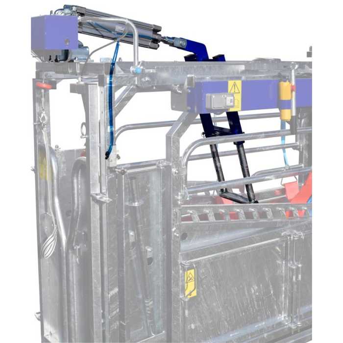 Système de poussée anti-recul pneumatique pour cages
