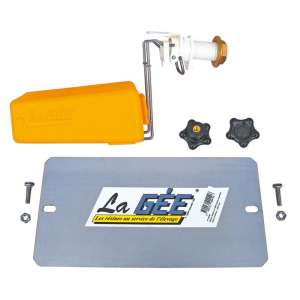 Photo de Robinet flotteur avec plaque de protection pour SUPERBAC rebord intérieur (ancienne génération)