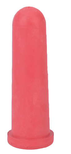 Tétine cylindrique seule rouge