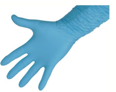 Gants Nitrile professionnels - L - long 30cm - renforcé