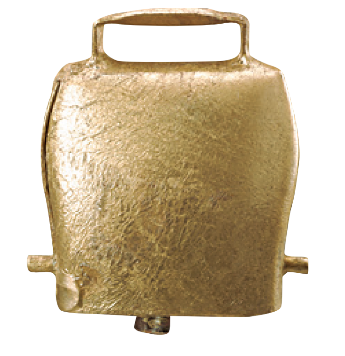 Cloche en acier droite en bronze 75x85mm