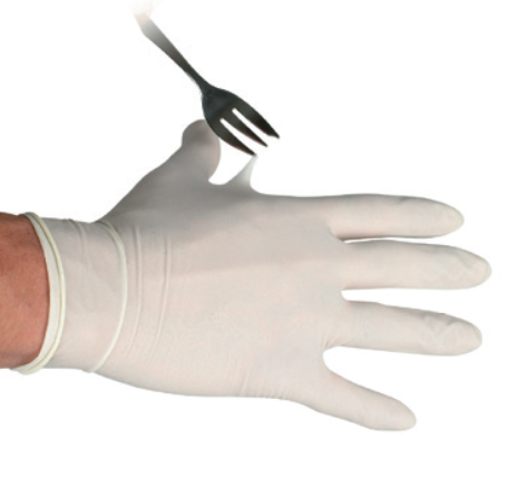 Gants latex 24cm M