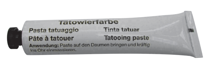 Pâte pour tatouer les animaux tube 60ml