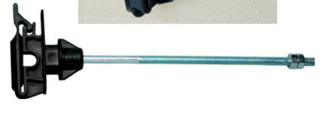 WI 4024/180/2 M6 long 18cm isolateur combi bande et corde