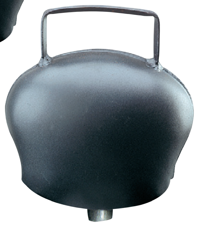 Cloche en acier bombe noir 150x120mm