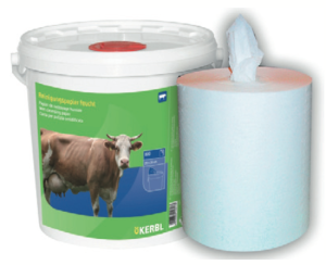 Photo de Papier humide spécial pour nettoyage des pis de vaches