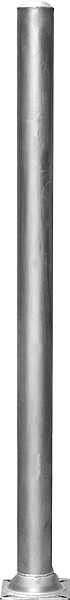 Poteau, d= 102mm, L=1,65m pour caillebotis