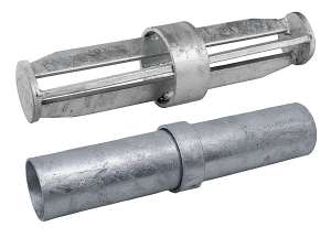 Photo de Fourreau de renfort int. pour tube 60mm 2", l = 26 cm et diam. ext. = 52 mm