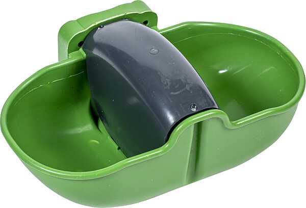 Abreuvoir double à niveau constant Compact Mod. 2, en plastique robuste