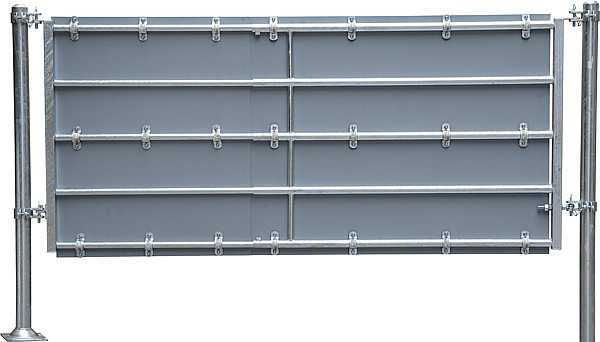 Plaque en polyéthylène pour panneau d'herbage avec paroi, 1,5 m