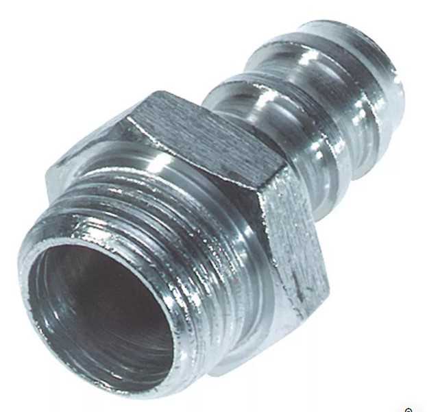 Raccord 1/2" annelé - 1/2" mâle