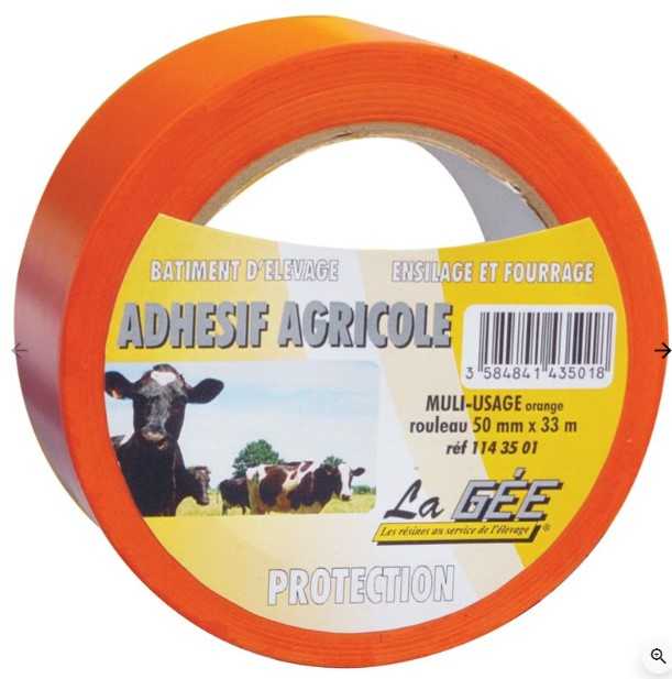 Adhésif agricole multi-usage orange