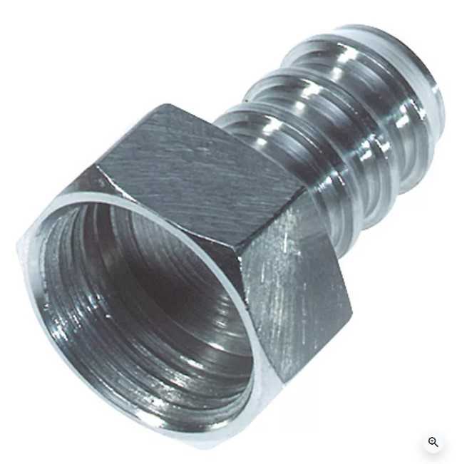 Adaptateur fileté 1/2" annelé - 1/2" femelle