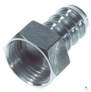 Photo de Adaptateur fileté 1/2&quot; annelé - 1/2&quot; femelle