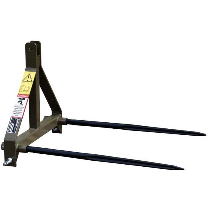 Pique-bottes 2 dents diam. 40mm - modèle 500kg