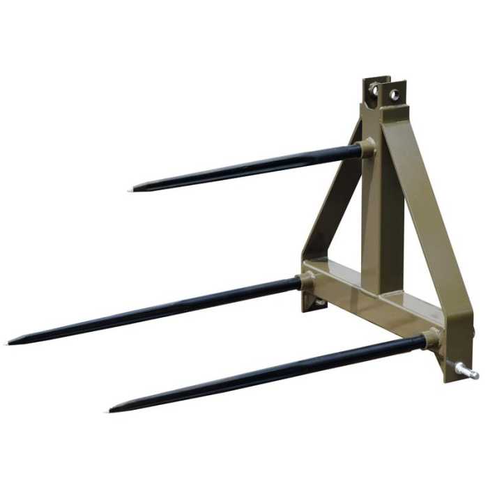 Pique-bottes 3 dents diam. 40mm - modèle 800kg