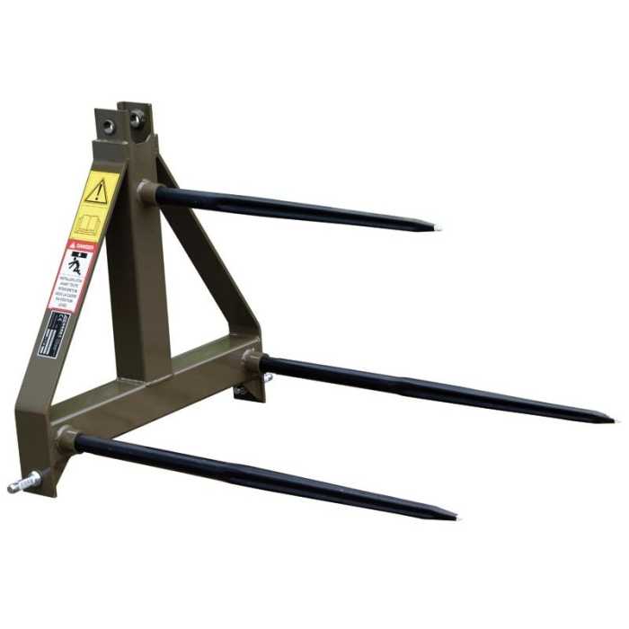 Pique-bottes 3 dents diam. 40mm - modèle 800kg