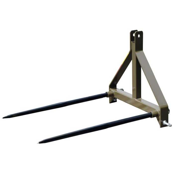 Pique-bottes 2 dents diam. 40mm - modèle 500kg