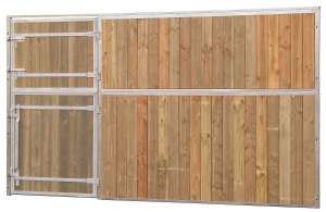Photo de Facade de box pleine bois 3m avec porte 