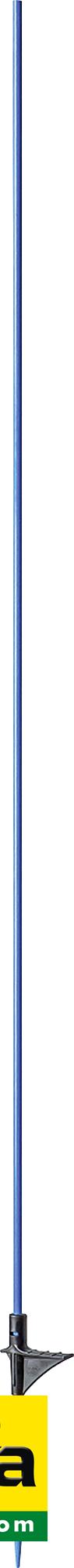 Photo de piquet bleu fibre de verre 1,60 m avec bêche (les 10)