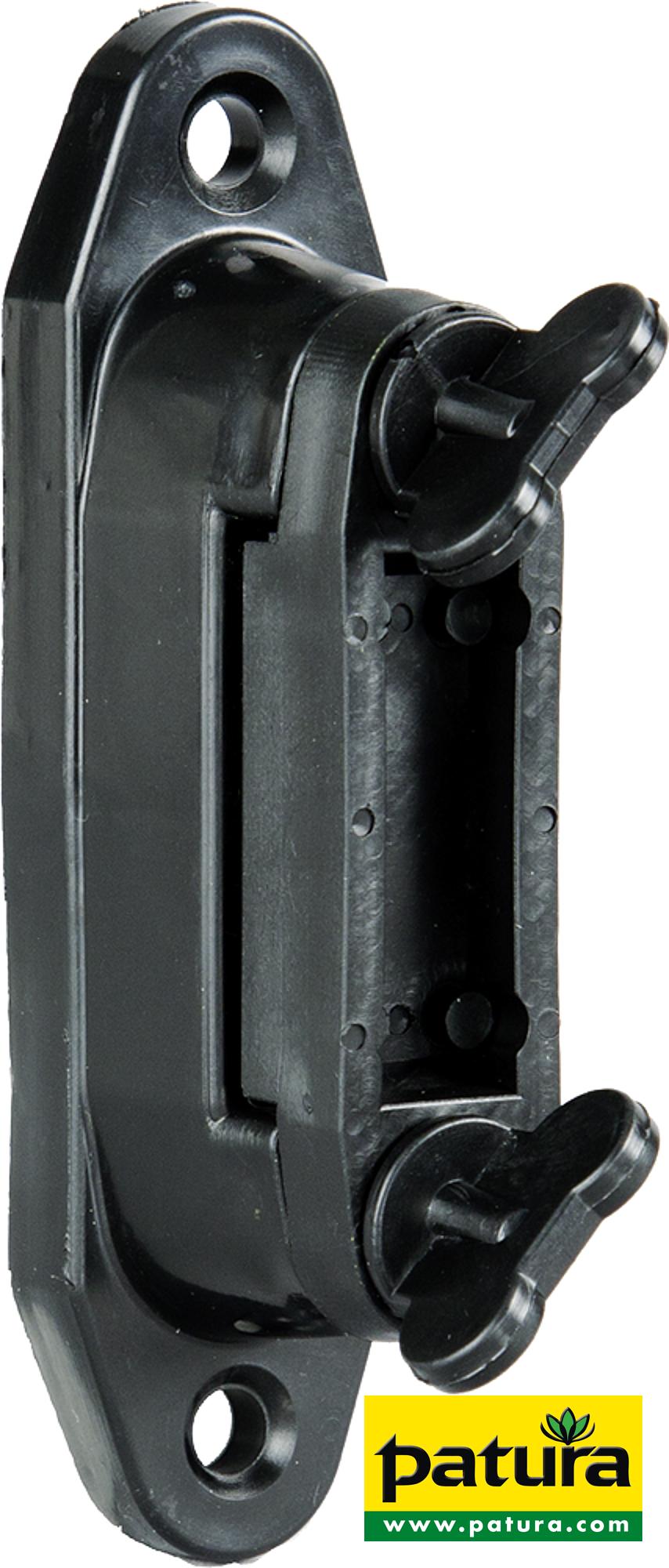 Photo de Isolateur de blocage en plastique noir pour rubans jusqu'à 40 mm, les 3
