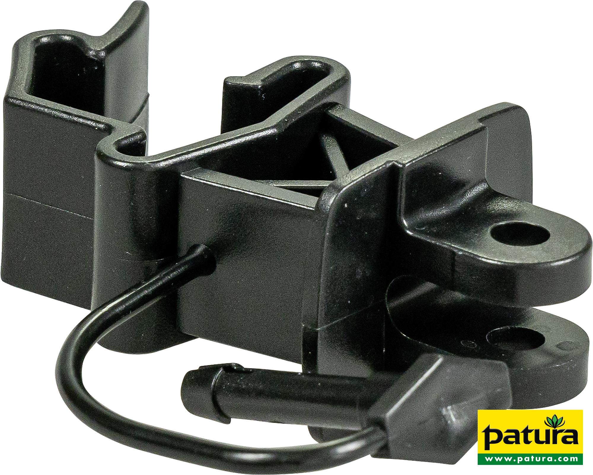 Photo de Isolateur standard noir à cheville pour piquet en T (les 25)