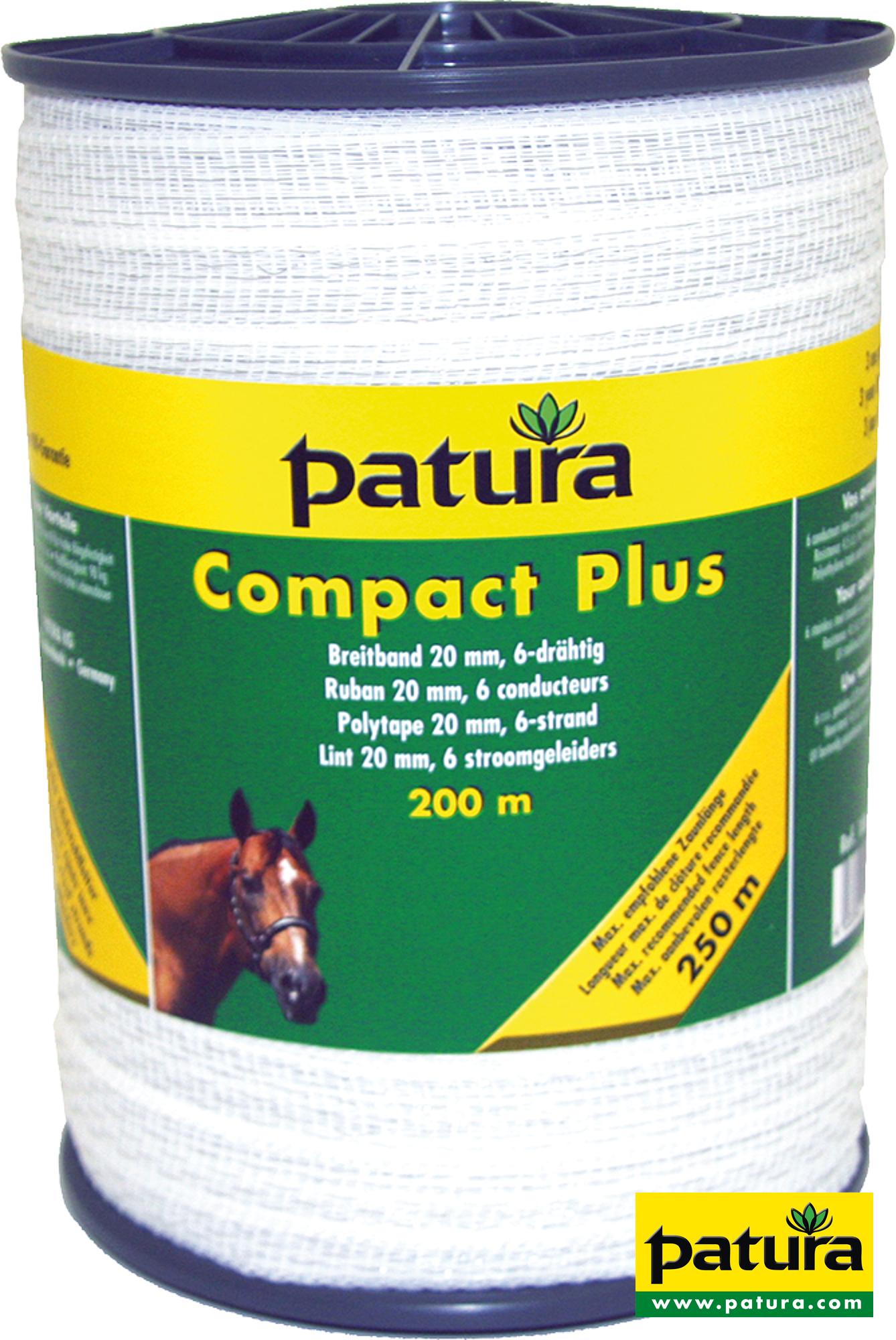 Photo de Ruban COMPACT PLUS 20 mm, blanc, 6 inox d= 0,20, rlx de 200 m