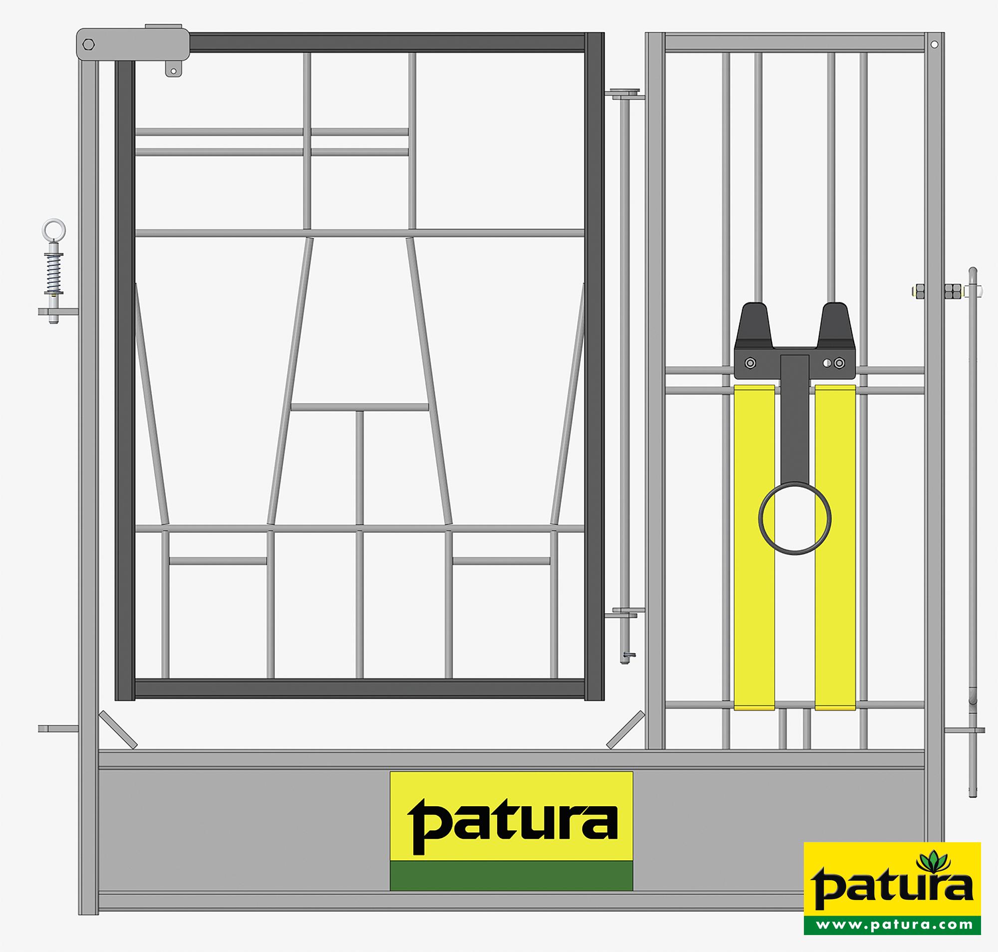 Photo de Porte double avec sangles et support ajustable pour seau à tétine