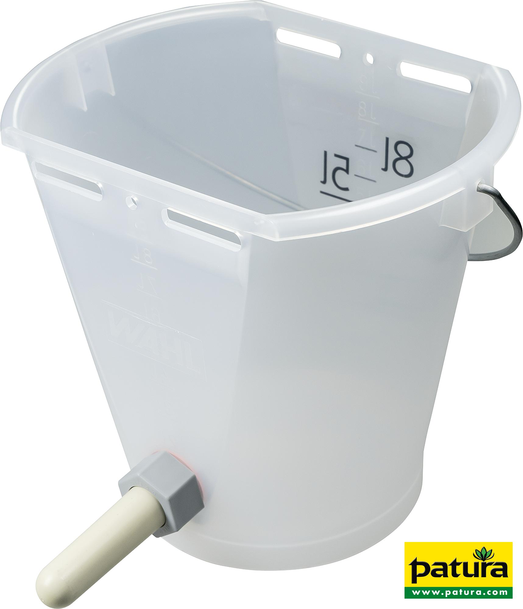 Photo de Seau à tétine 9 L transparent, avec tétine et soupape 1-Click