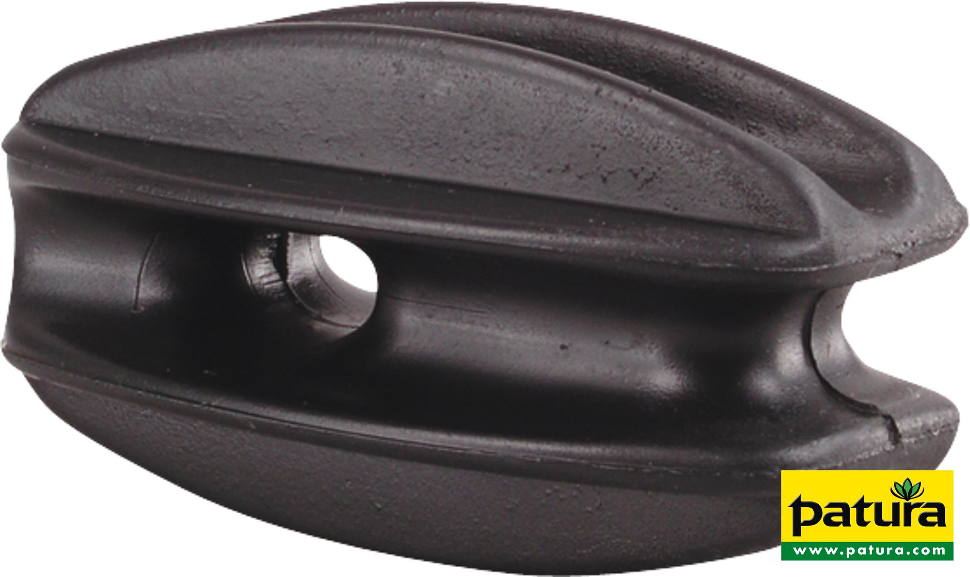 Photo de Isolateur de traction, pour départ et fin de ligne, plastique, noir, les 25