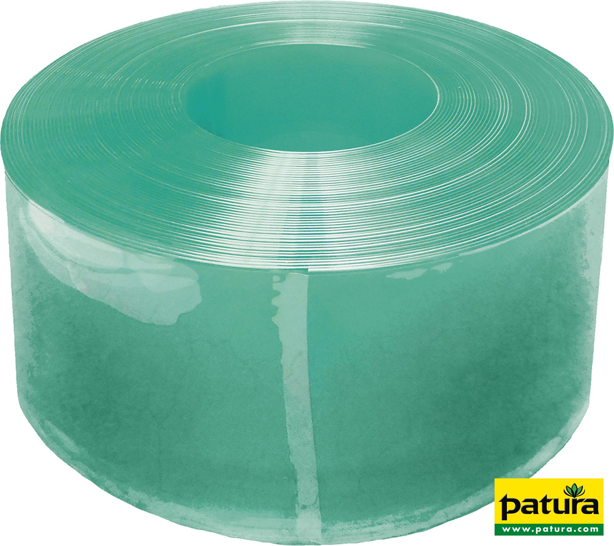 Photo de Lamelles PVC Compact 300 x 30 mm, vert transparent, rouleau de 25 m