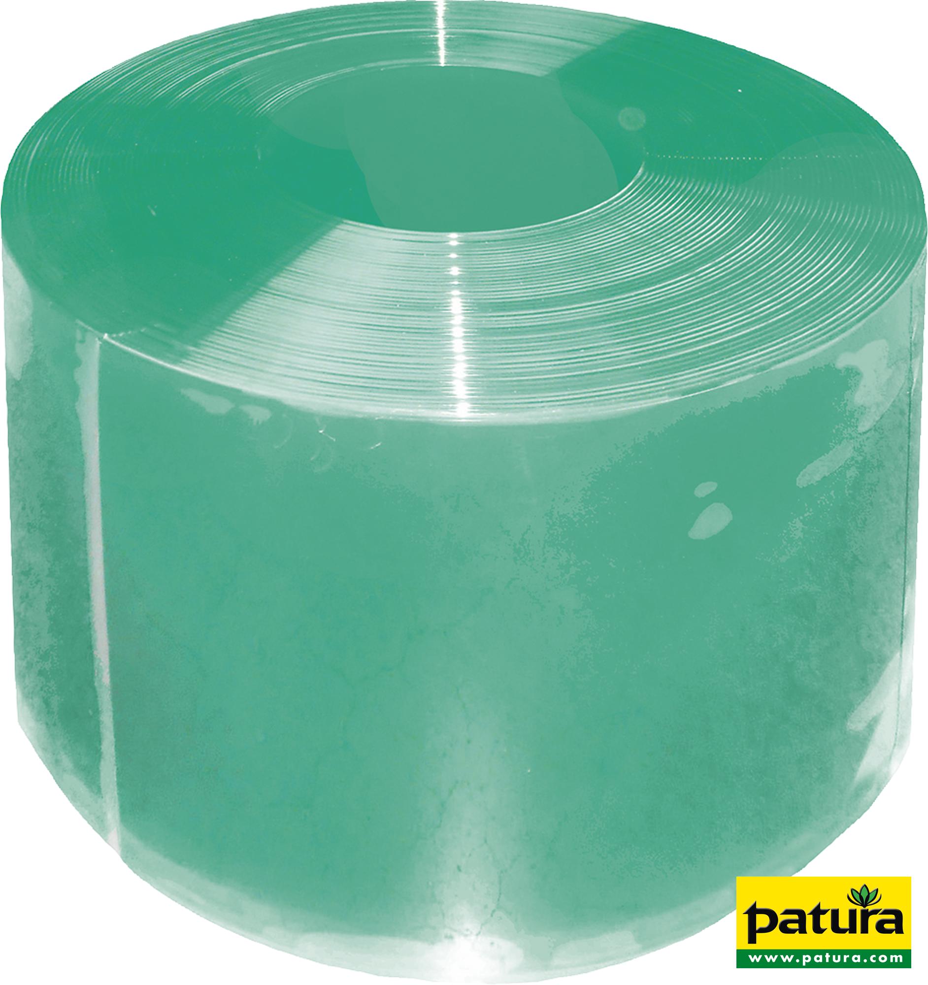 Photo de Lamelles PVC Compact 300 x 30 mm, vert transparent, rouleau de 50 m